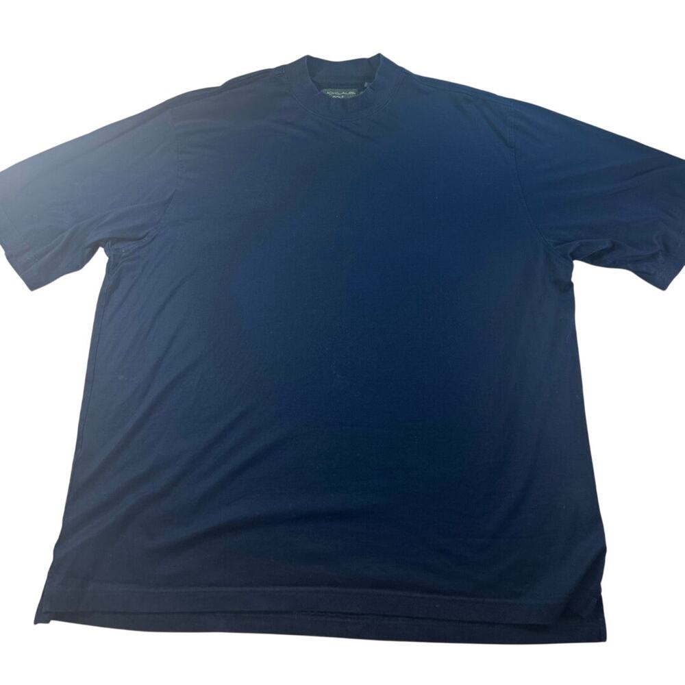Jack Nicklaus short-sleeve mock neck golf Tee Shirt mens size XXL in Navy blue